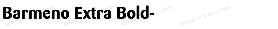 Barmeno Extra Bold字体转换